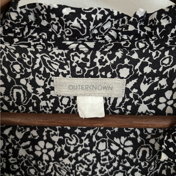 Outerknown Canyon 100% cotton Black and White Floral Maxi Dress - Picture 2 of 6